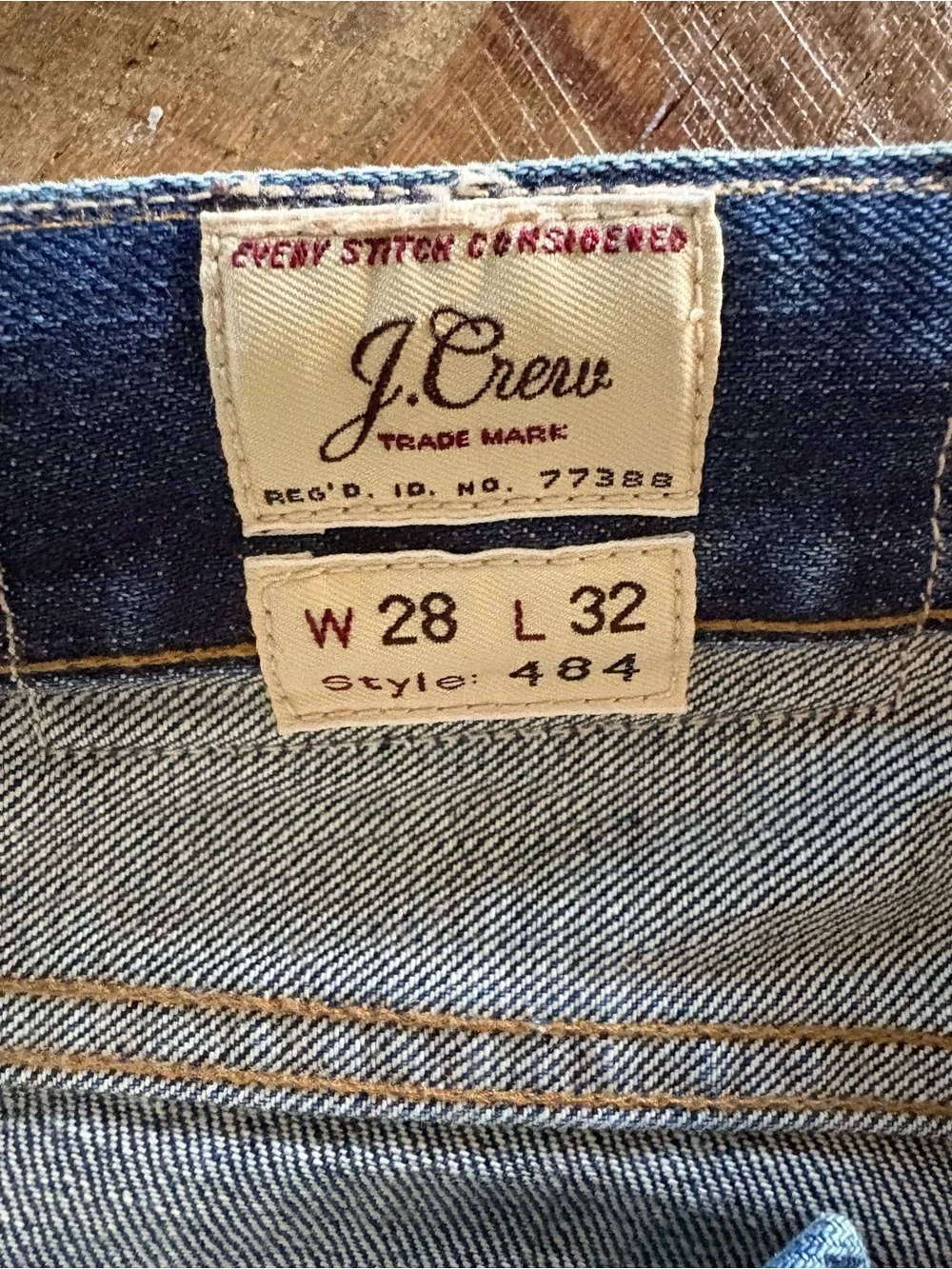 Men’s J Crew 484 Extra Slim Fit  Medium Wash Japanese Denim 100% Cotton 28x32